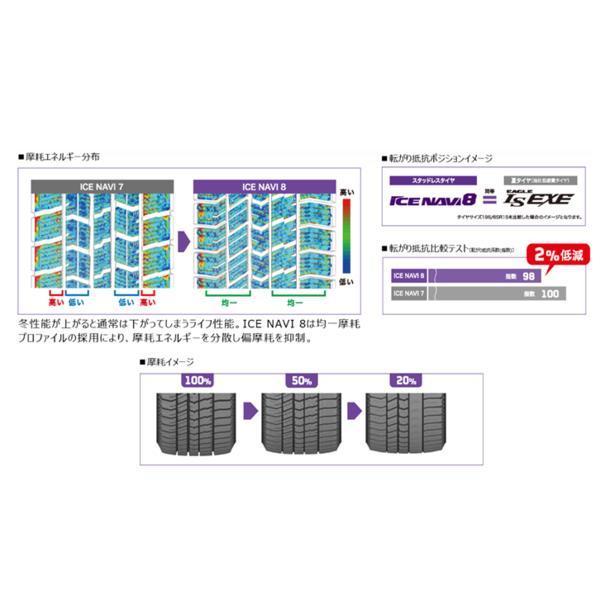 国産スタッドレス付トヨタ平面座ナット対応 MID スタッグ SGM 10系 シエンタ ナビ8 新品4本SET 6.0J 15in IS45 PCD100 185/65R15の画像