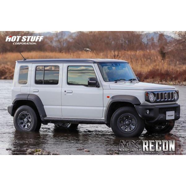 新作 オフ系 マッドブラック MAD CROSS リーコン 4.5J 15in IS45 新品4本 デリカミニ スペーシアギア タフト ハスラーの画像