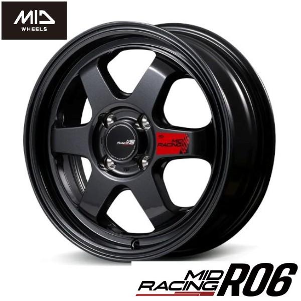 まる マルカサービス 人気 クリスタルブラック MID RACING R06 5.0J 15in