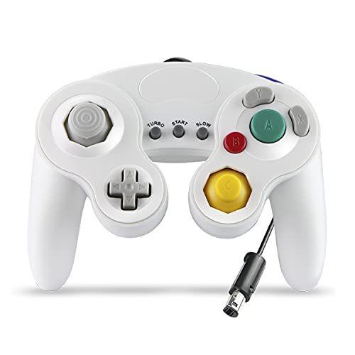 ゲームキューブ 有線 互換コントローラー Gc Wii Wiiu Switch 振動対応 日本語説明書 付き 白い 全国組立設置無料