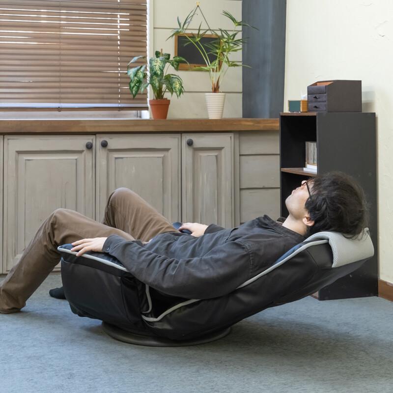 メッシュ肘付座椅子7段階リクライニング付き メッシュ肘付座椅子 リクライニング 7段 3カラー リビング座椅子 座り