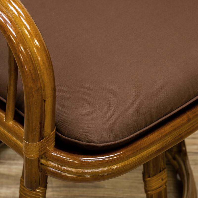 ラタン　回転座椅子　ハイタイプ　ブラウン 今枝商店 籐 回転座椅子 ラタンチェア ハイタイプ 座面高45cm