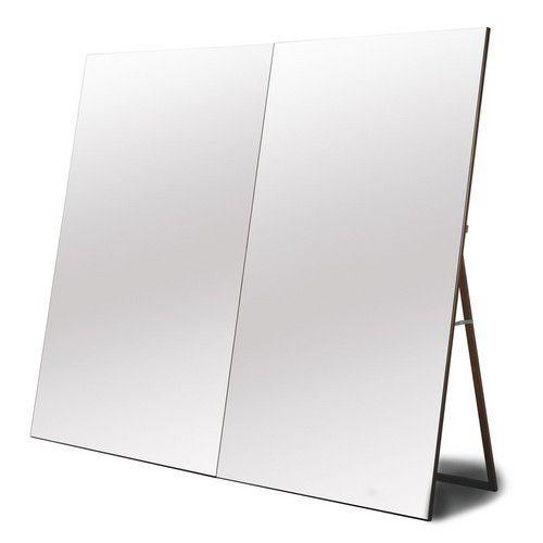 姿見/スタンド飛散防止鏡/でっかいミラー90幅 大型インテリアジャンボ