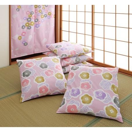 座布団カバー５枚組セット 華やか小紋 銘仙判洋風ざぶとんカバー 花柄 業務用にも 358 0268 リバティートップ 通販 Yahoo ショッピング