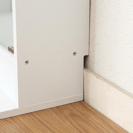 キャビネット ガラス棚コレクションケース ロータイプ 飾り棚 キュリオ