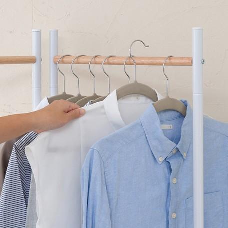 衣桁　服かけ　ハンガーかけ　木製コーナーハンガーラック フック白色 衣桁 服かけ ハンガーかけ 木製コーナーハンガーラック フック白色