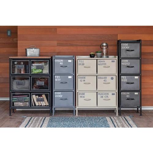 ienowa（イエノワ） スチールチェスト縦型2杯引出 イエノワチェスト