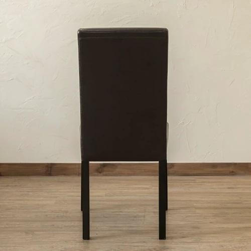 ダイニングチェアー２脚組セット　北欧家具風モダンいす/イス/おしゃれ ハイバッグ木製食卓椅子　キッチ ン背もたれ付きレザー　安い　レザー