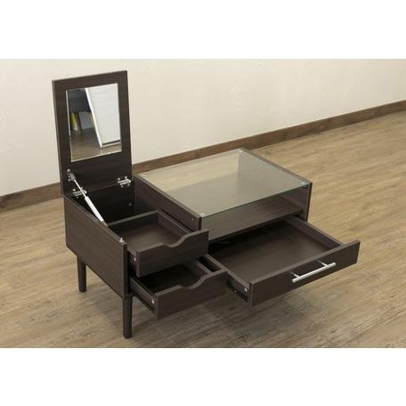 セール テーブルドレッサー80幅 鏡台 コスメメイキング収納付き化粧台 おしゃれ引き出し付きガラスセンターテーブル 白い コンパクトメイク台 ミラー 安い 5 6494 リバティートップ 通販 Yahoo ショッピング