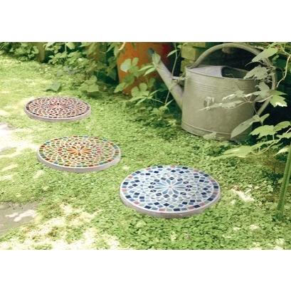 ステップストーン6枚組 敷石 安い 玄関アプローチタイル ガーデニング ガーデン装飾 置くだけ平板 踏み石 外飛び石 円形 エントランス飾り おしゃれ 943 リバティートップ 通販 Yahoo ショッピング