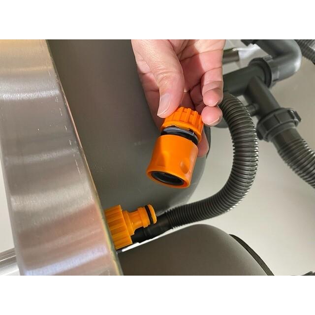 ステンレス流し台 Wシンク 蛇口付き 2槽式 作業台 ガーデニング ステンレス流し台 Wシンク 蛇口付き 2槽式 作業台 ガーデニング