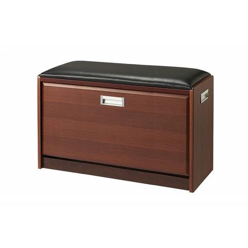 玄関ベンチ84幅 ベンチ式シューズラック 木製収納玄関椅子 イス