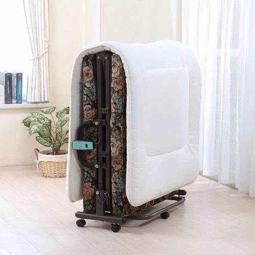 電動折りたたみベッド 無段階リクライニング 折り畳みベッドシングル