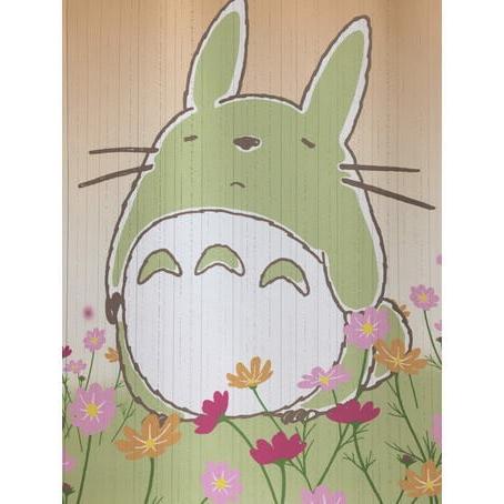 となりのトトロのれん ジブリ 90丈四季と植物 ショート丈間仕切り