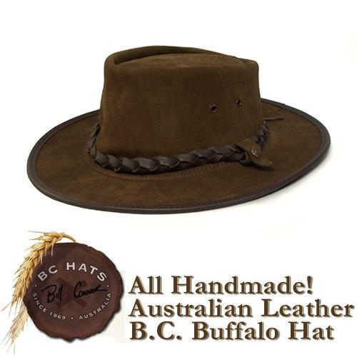 売れ筋新商品BC Hats Buffalo バッファローレザー　オージーハット ノーマルバンド タイプ