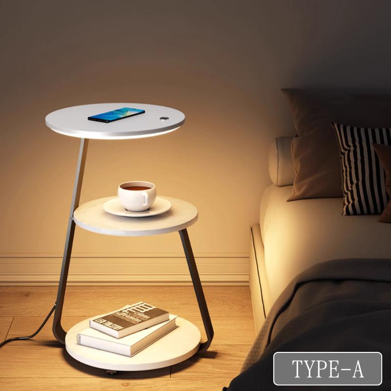 ワイヤレス 充電 サイドテーブル ナイトテーブル 引出し インテリア