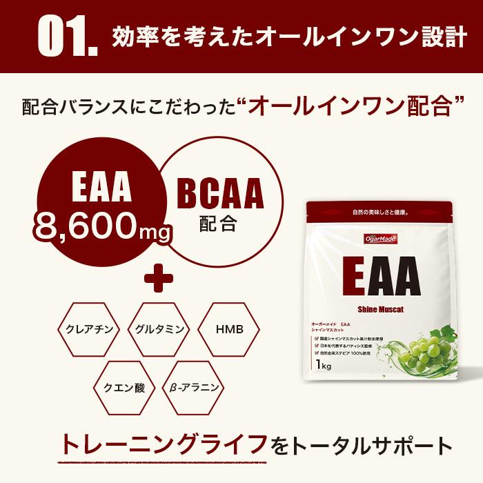 EAA 1kg 選べる5種 オールインワン アミノ酸全種類配合 国内加工