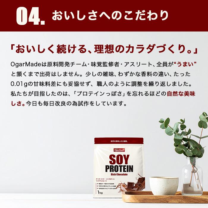 ソイプロテイン 1kg 選べる6種類 フレーバー 国内加工 大豆プロテイン 【OgarMade】オーガーメイド |  | 07