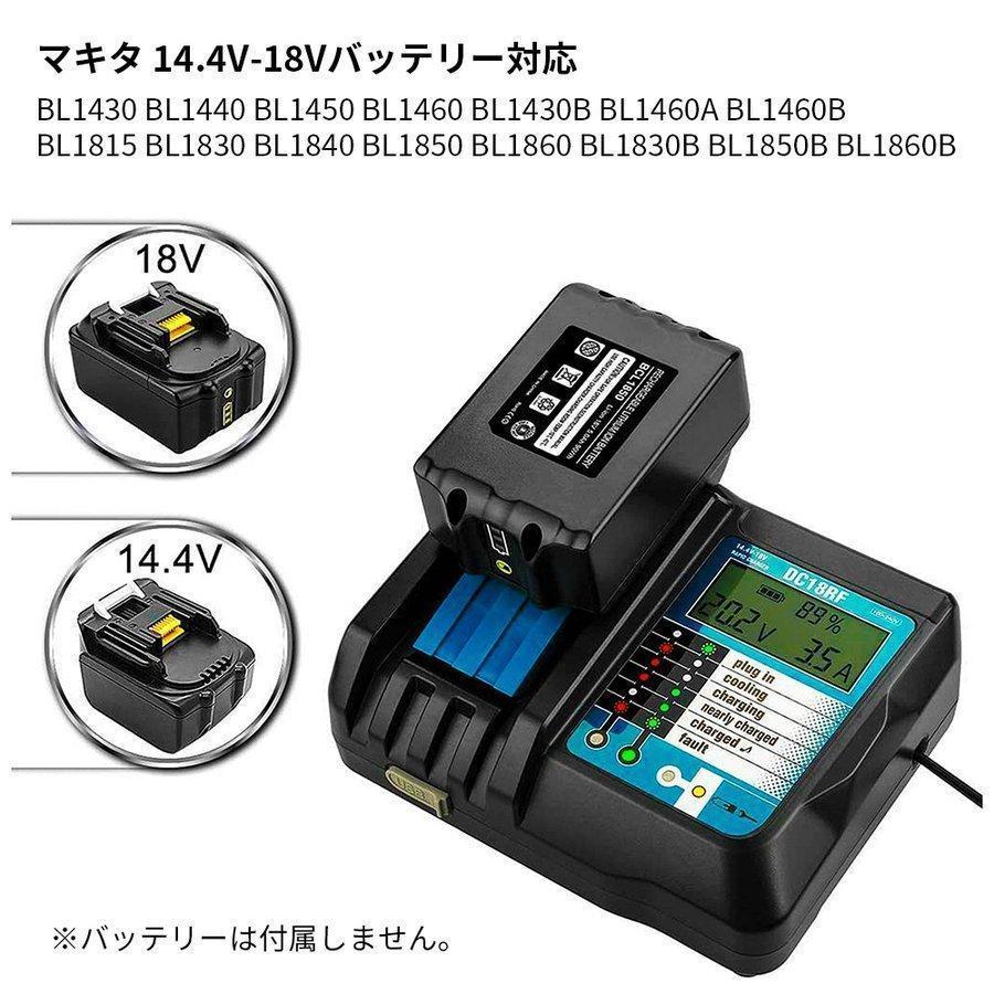新商品 マキタ 互換 充電器 DCRF .4V〜V 3.5A 急速充電器