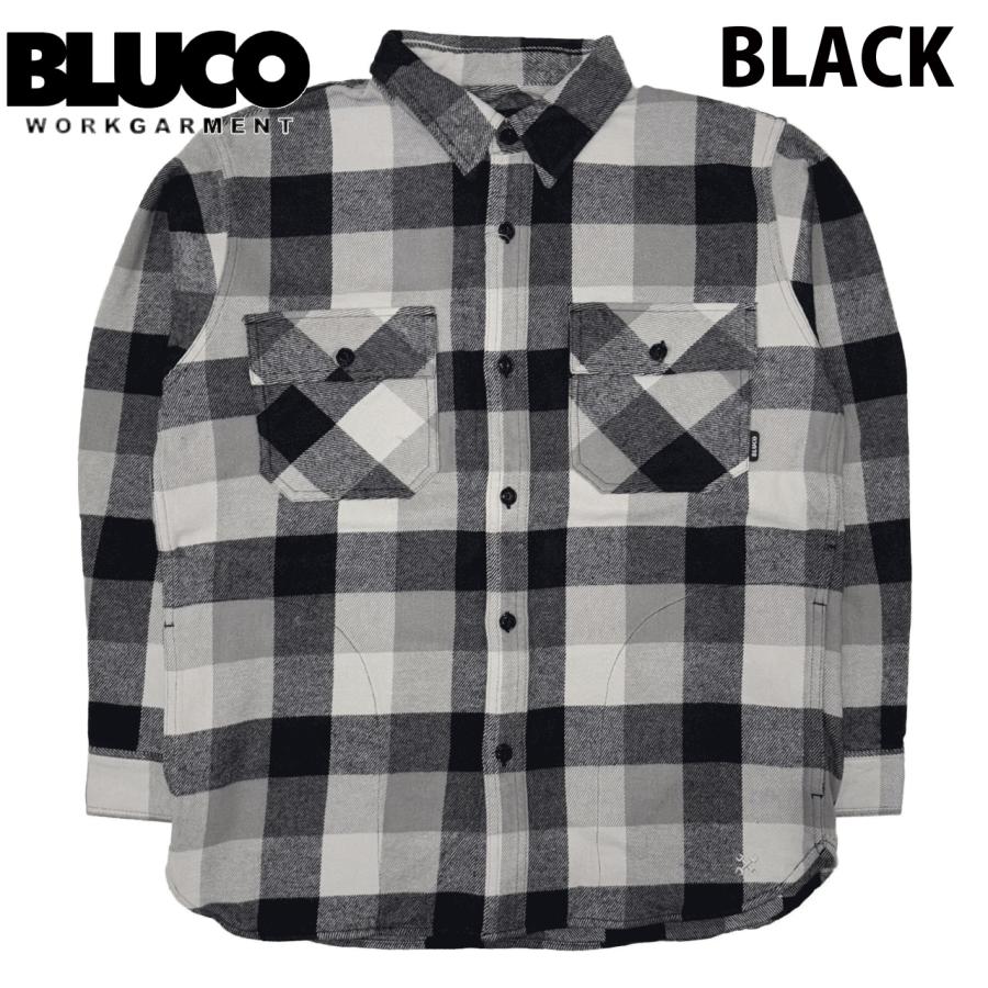 BLUCO（ブルコ） BUFFALO CHECK FLANNEL SHIRT バッファローチェック