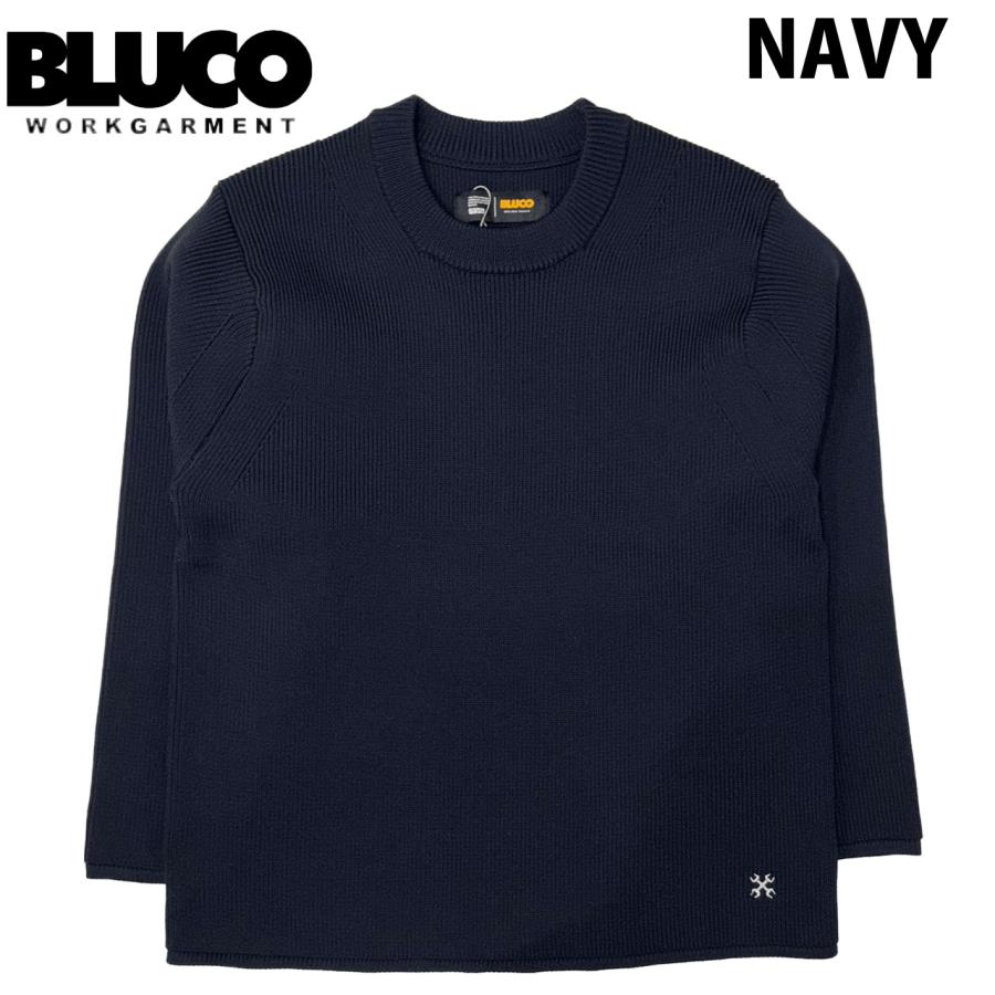 BLUCO(ブルコ) CREW NECK RIB KNIT SWEATER BLUCO（ブルコ） CREW NECK RIB KNIT SWEATER ニット セーター 155-15