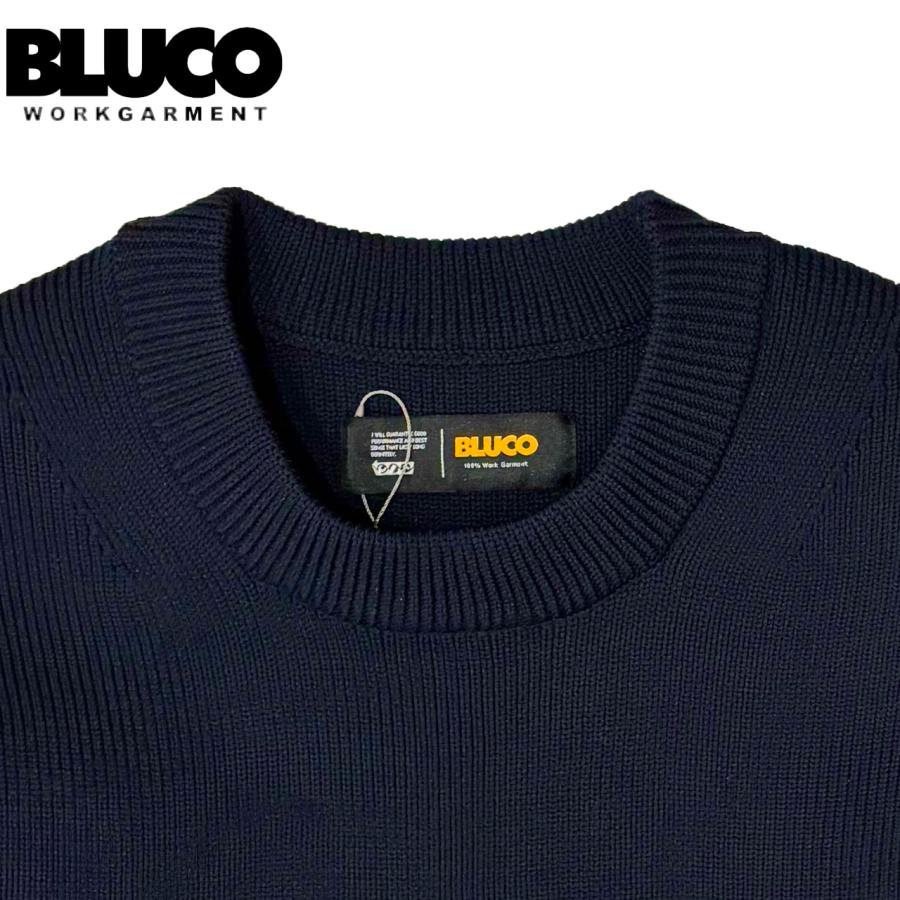 BLUCO（ブルコ） CREW NECK RIB KNIT SWEATER ニット セーター 155-15
