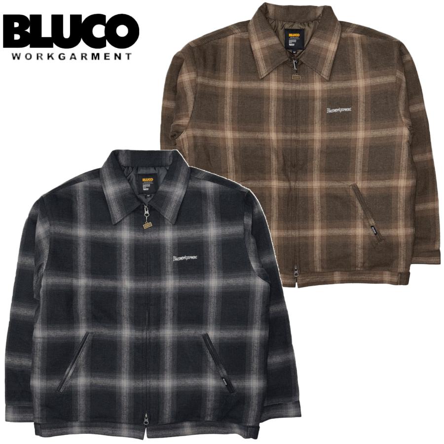 BLUCO（ブルコ） OMBRE CHECK WINTER WORK JACKET オンブレーチェック