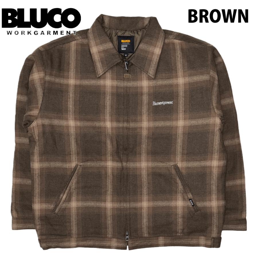 BLUCO（ブルコ） OMBRE CHECK WINTER WORK JACKET オンブレーチェック 