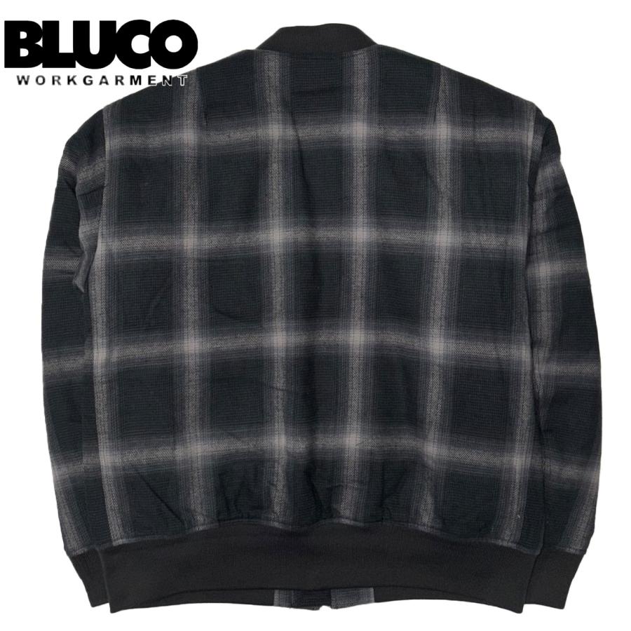 BLUCO（ブルコ） OMBRE CHECK BOMBER JACKET オンブレーチェック