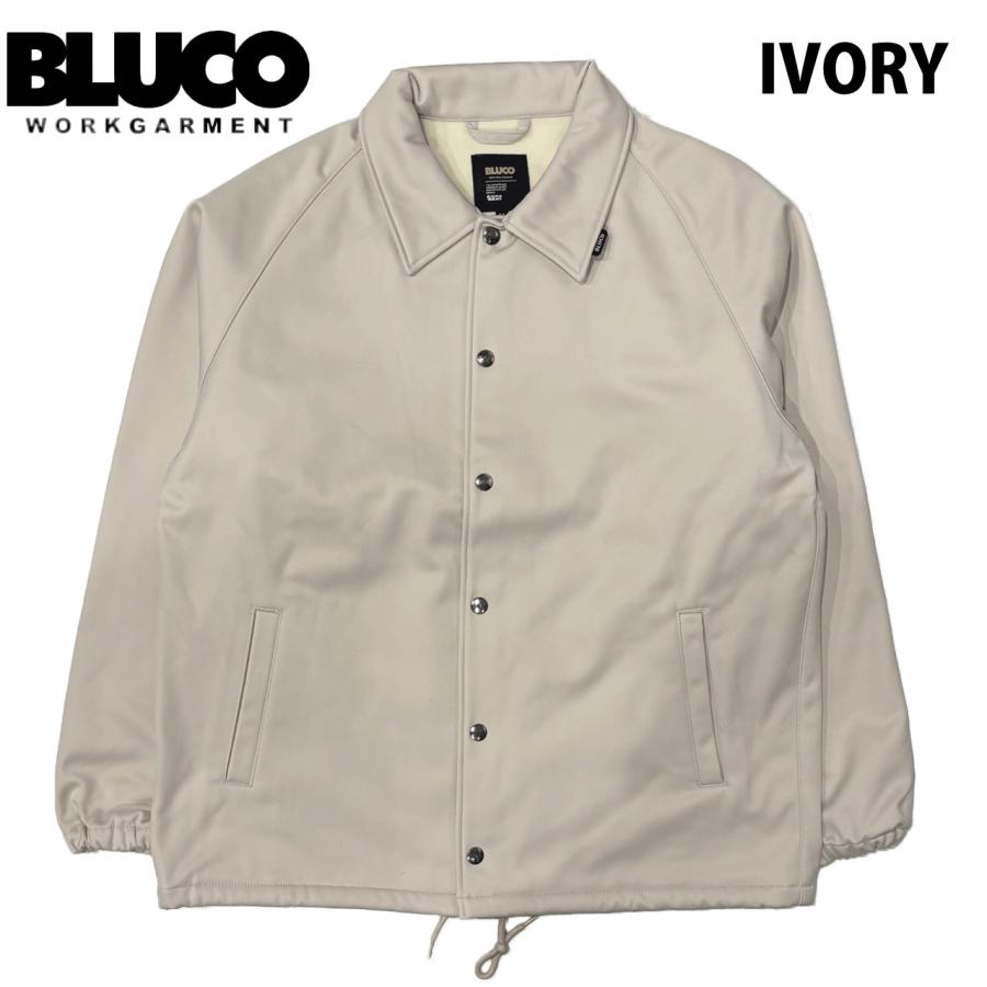 【BLUCO】ストレッチワームコーチジャケット　サイズ：L　色：アイボリー 全4色【BLUCO/ブルコ】2025AW「Stretch Warm Coach Jacket/ストレッチ