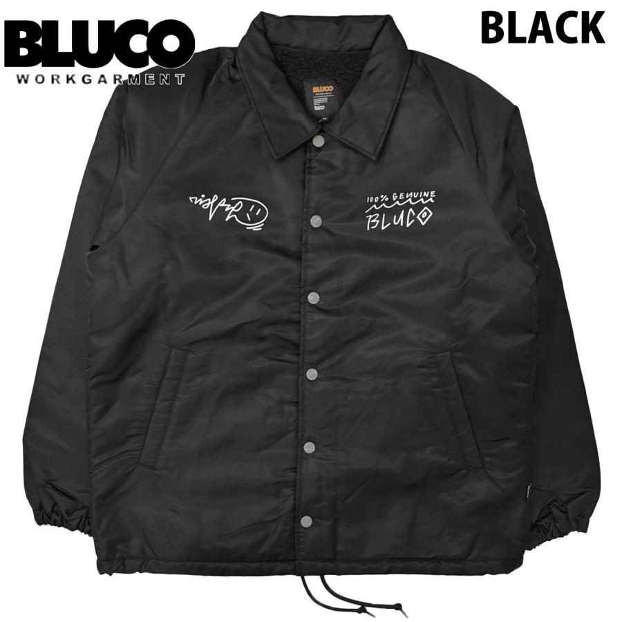 Bluco Work Garment ボアコーチ黒 Lサイズ BLUCO（ブルコ） BOA COACH JACKET -Artwork by DISKAH- ボア コーチ