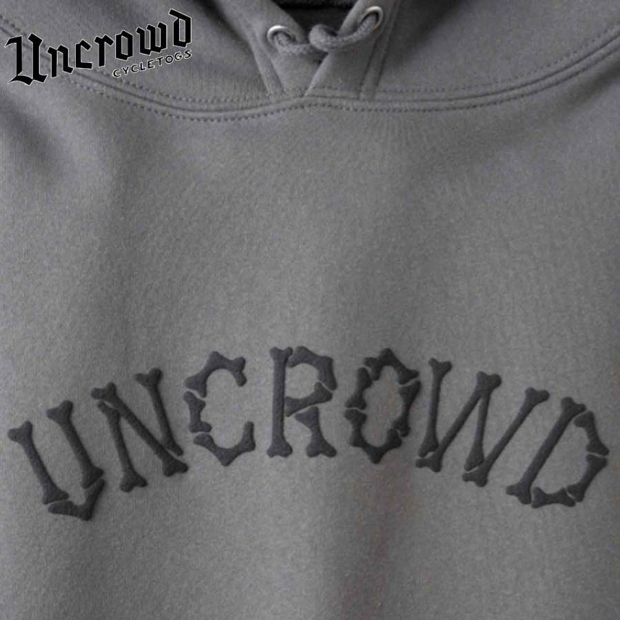 UNCROWD アンクラウド SWEAT HOODIE スウェット フーディ 2203 GRAY グレー｜libra-ssy｜03