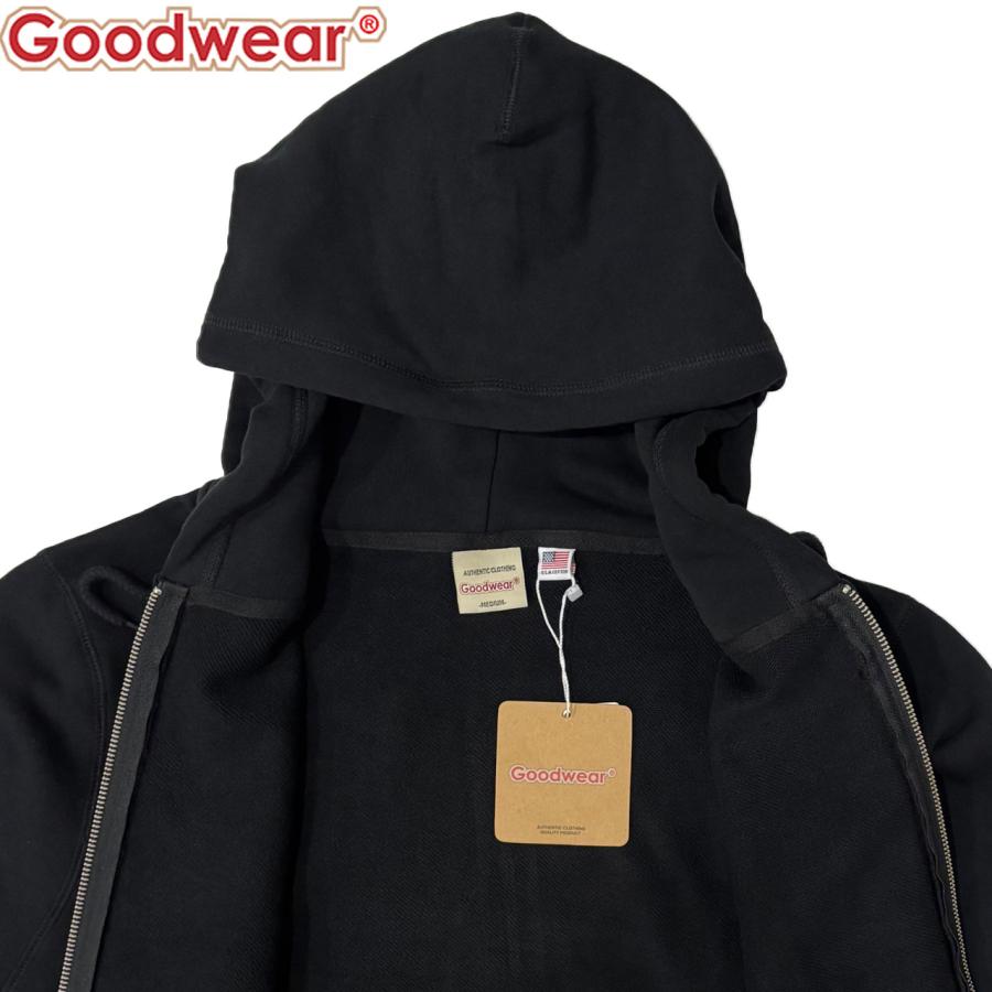 新作 Goodwear グッドウェア USAコットン レギュラー ZIPパーカー 2W7-65229 ジップパーカー メンズ レディース ブランド 大きいサイズ 無地 ジップ 長袖 パーカー 12oz フーディー Goodwear（グッドウェア） レギュラー ZIPパーカー 2W7-65229 : リブラ