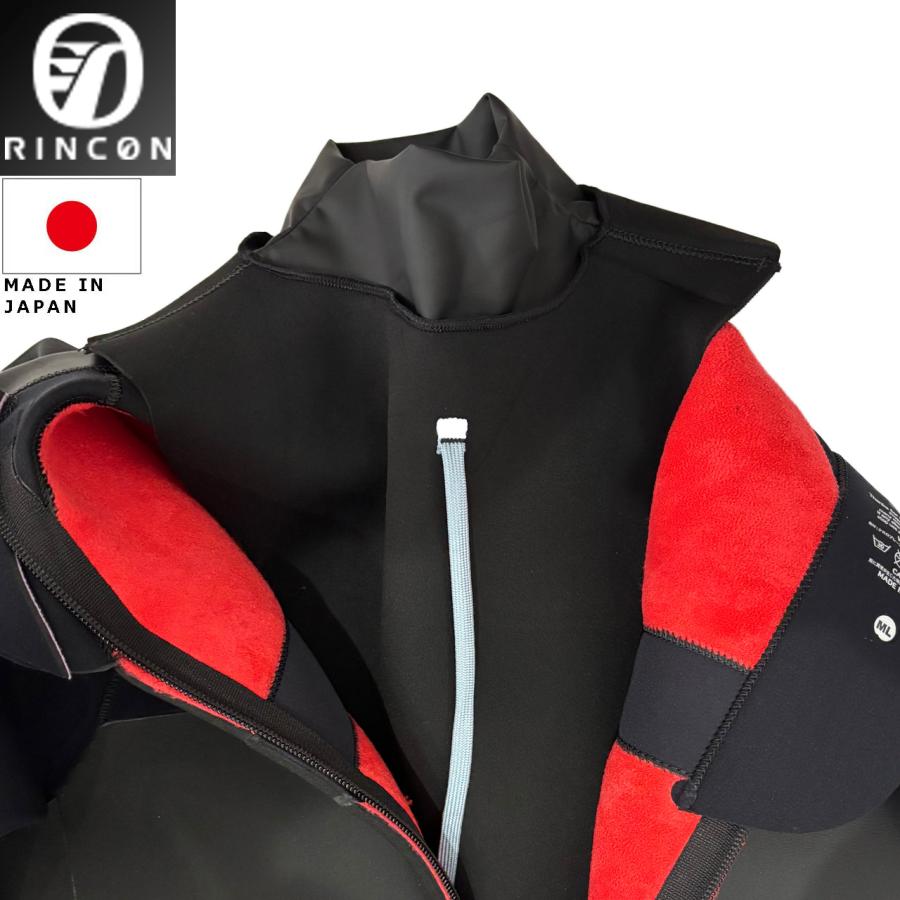RINCON リンコン BZ 冬用ウェットスーツ バックジップ ライン入り 5×3
