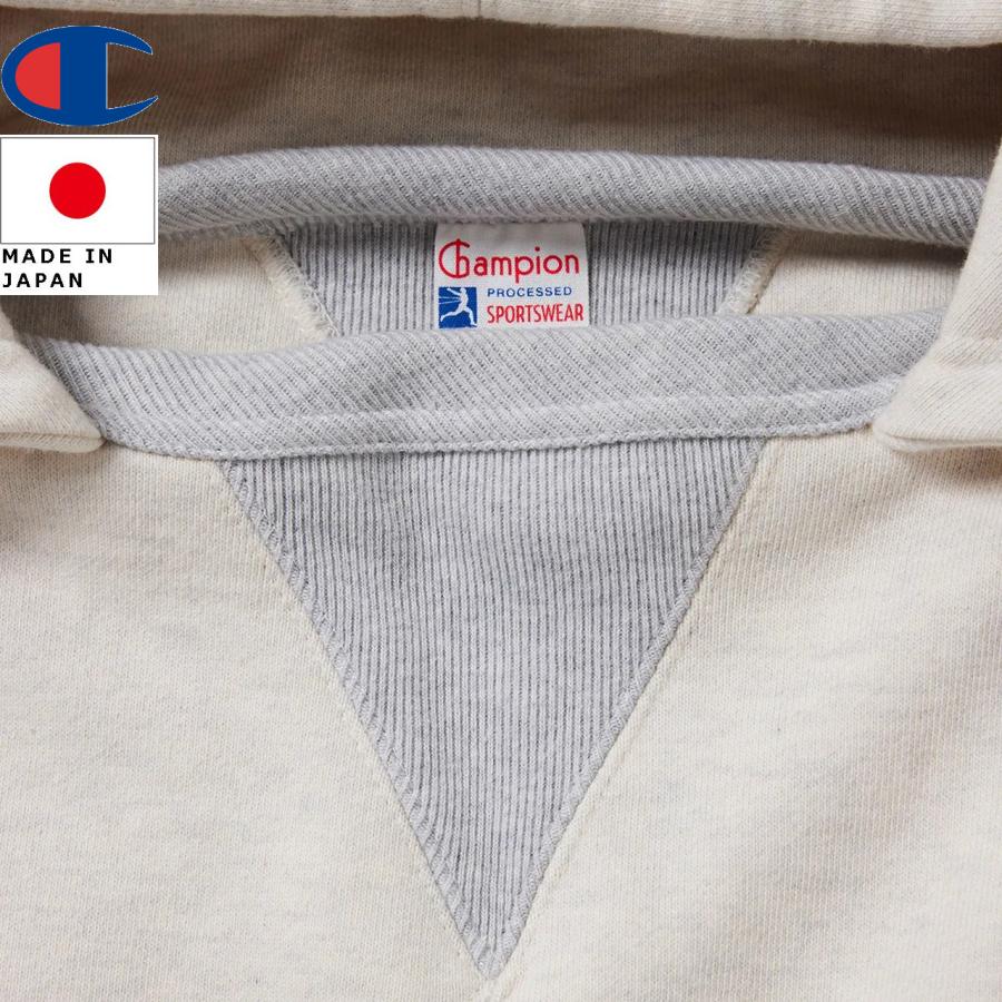 Champion チャンピオン TRUE TO ARCHIVES ダブルシックネスプルオーバーアフターフーデッドスウェットシャツ C3-C108の画像