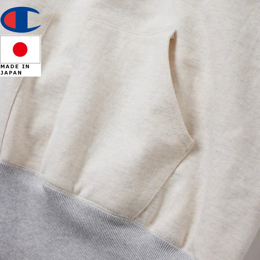 Champion チャンピオン TRUE TO ARCHIVES ダブルシックネスプルオーバーアフターフーデッドスウェットシャツ C3-C108の画像