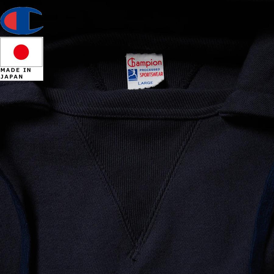 Champion チャンピオン TRUE TO ARCHIVES ダブルシックネスプルオーバーアフターフーデッドスウェットシャツ C3-C108の画像