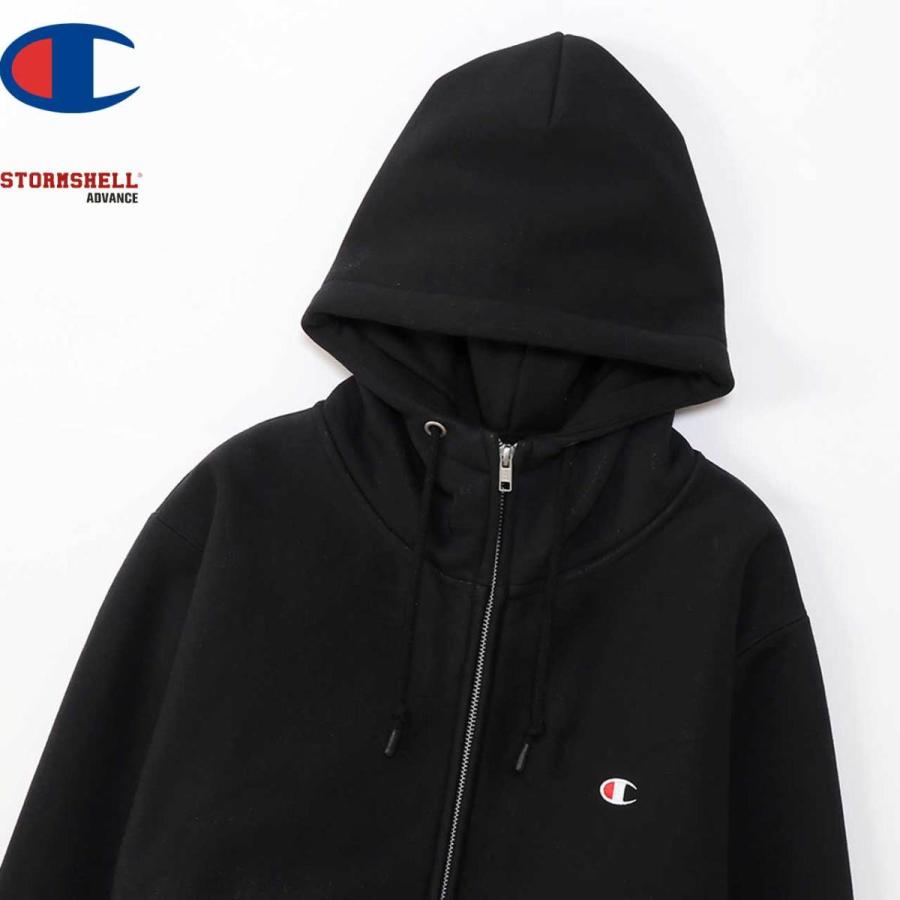 Champion チャンピオン パーカー リバースウィーブ(R) ジップフーデッドスウェットシャツ C3-U124 ブラック｜libra-ssy｜02