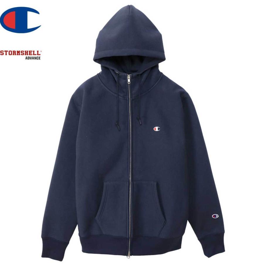 Champion チャンピオン パーカー リバースウィーブ(R) ジップフーデッドスウェットシャツ C3-U124 ネイビー｜libra-ssy