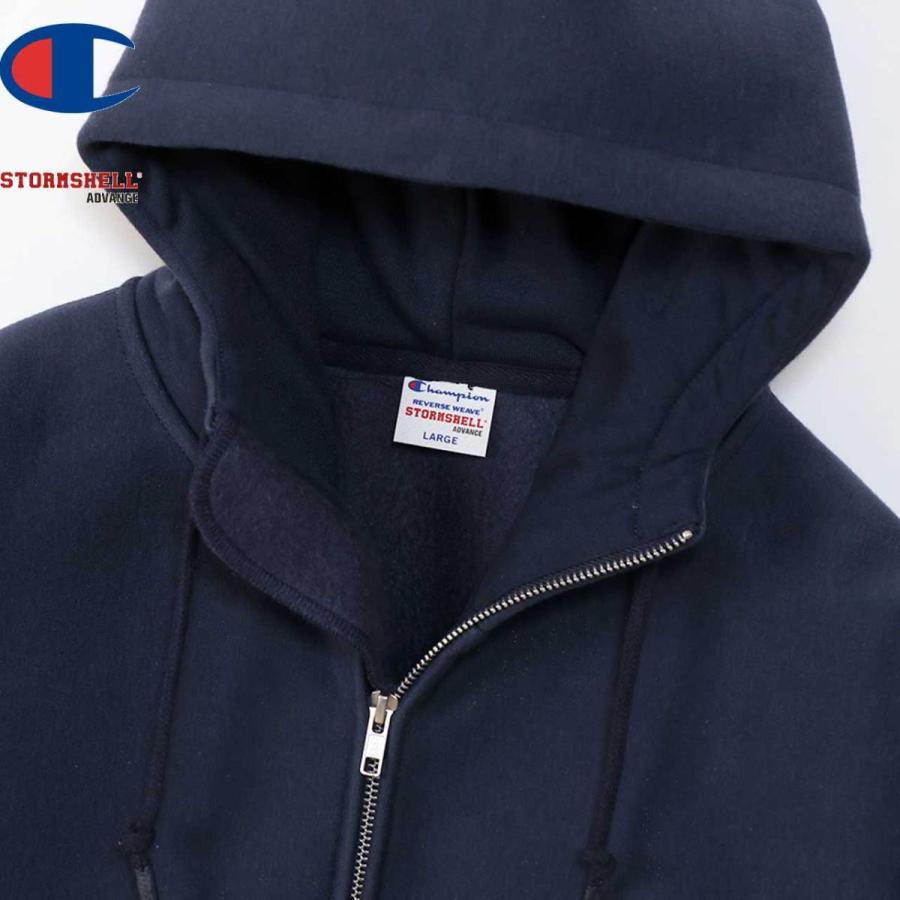 Champion チャンピオン パーカー リバースウィーブ(R) ジップフーデッドスウェットシャツ C3-U124 ネイビー｜libra-ssy｜03