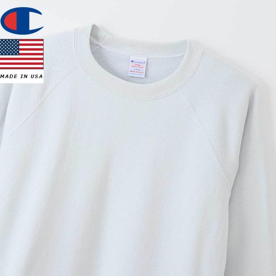 Champion チャンピオン クルーネックスウェットシャツ MADE IN USA C5-T001 ライトグレー｜libra-ssy｜02