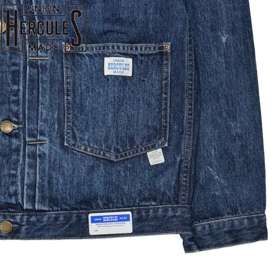 UNION HERCULES MADE ユニオン ヘラクレス メイド DENIM JKT デニムジャケット インディゴブルー HE251L02-115の画像