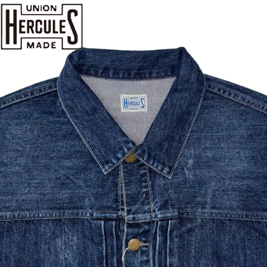 UNION HERCULES MADE ユニオン ヘラクレス メイド DENIM JKT デニムジャケット インディゴブルー HE251L02-115の画像
