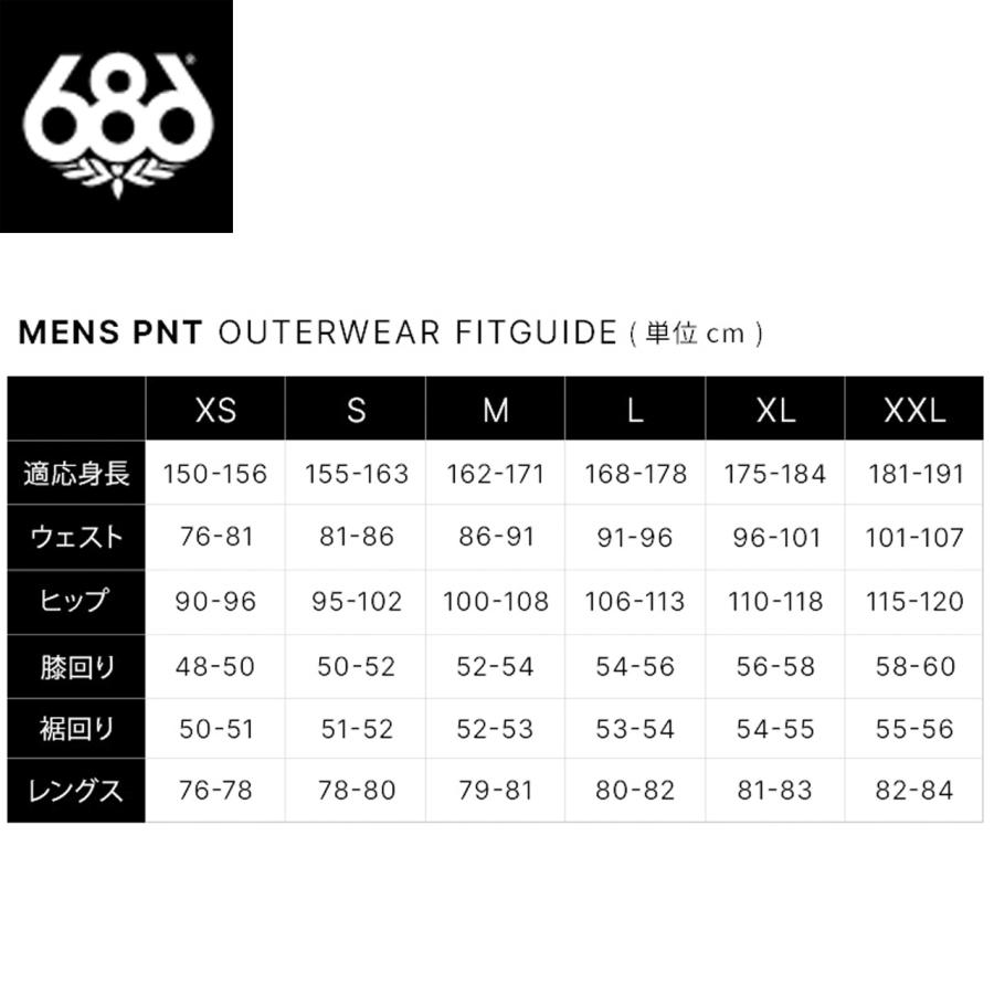 686 シックスエイトシックス MENS HUF DOUBLE H SHELL PANT - HUF GREEN COLORBLOCK スノーボードウェア パンツ M5WN243の画像