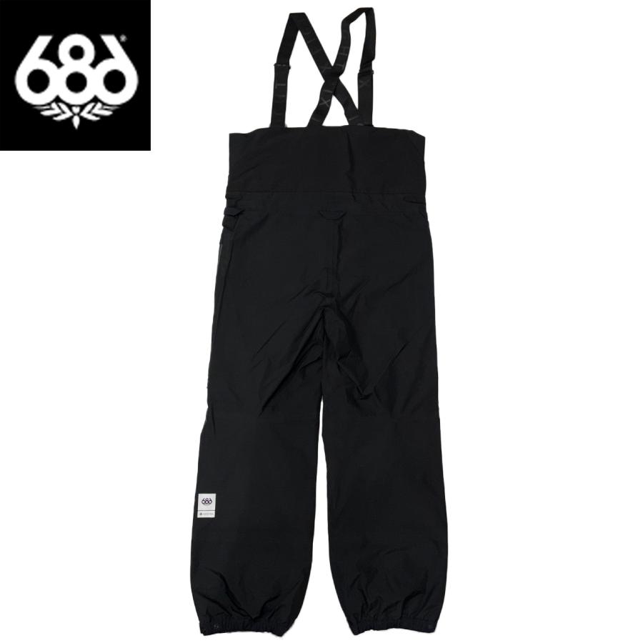 686 シックスエイトシックス MENS GORE-TEX 3L ATV BIB - BLACK ゴアテックス スノーボードウェア M5WN249-BLKの画像