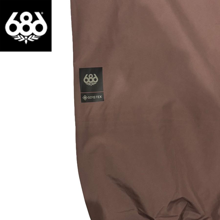 686 シックスエイトシックス MENS GORE-TEX 3L ATV BIB - PEPPERCORN ゴアテックス スノーボードウェア M5WN249-PEPCの画像