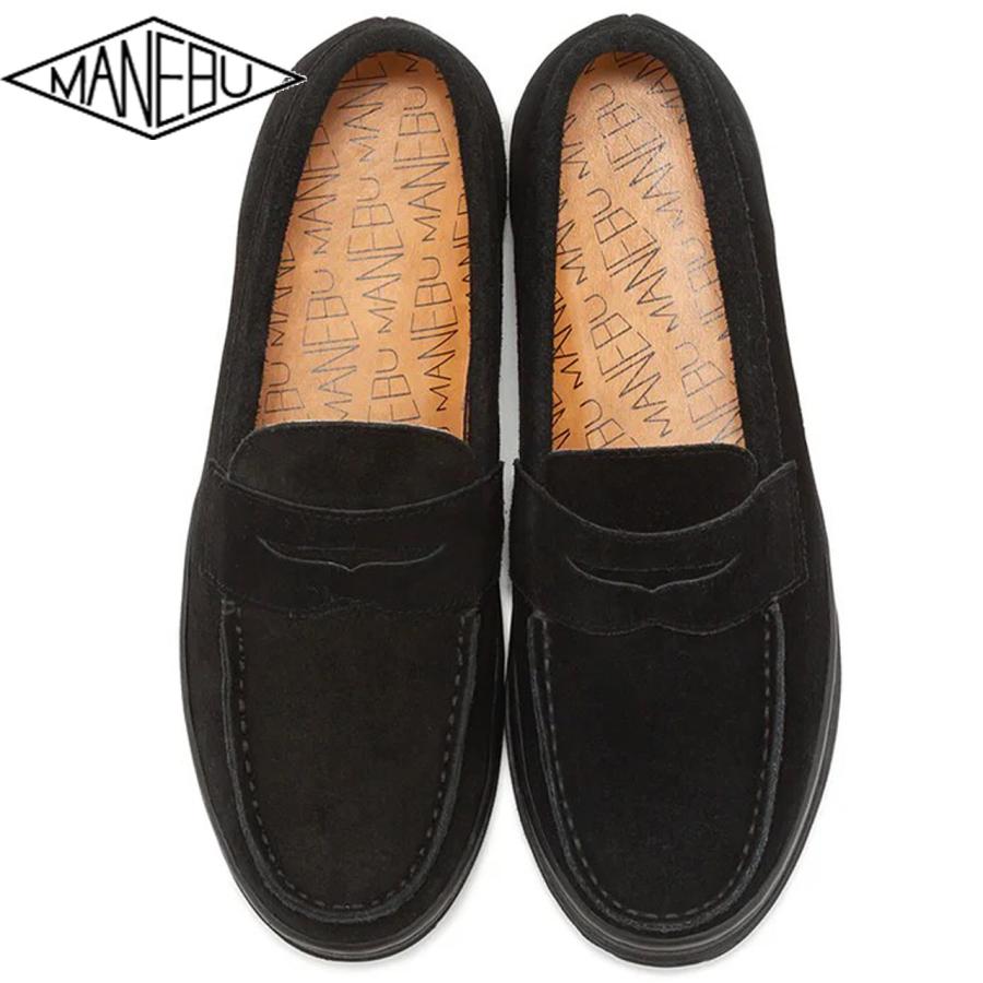 MANEBU マネブ VOVO SUEDE シューズ スニーカー スエード 革靴 BLACK  