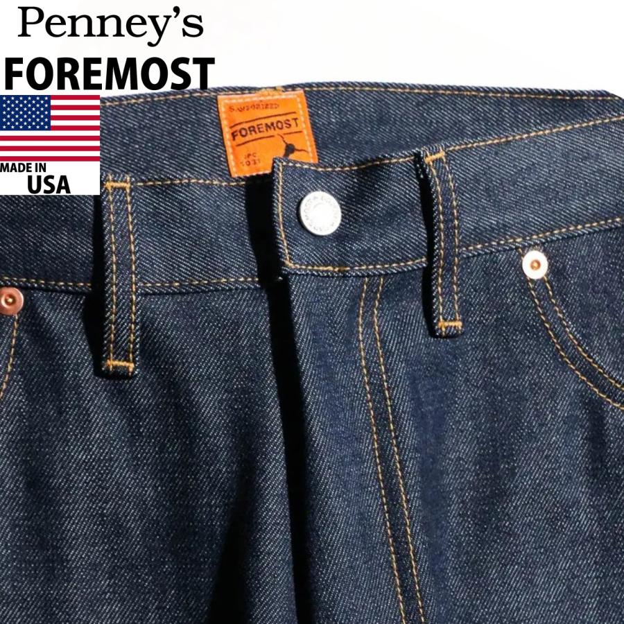 PENNEY'S FOREMOST ぺニーズフォアモスト BACK STRAP 5POCKET PANT RIGID バックストラップ 5ポケット リジッド ジーンズ デニム PF23F00300の画像