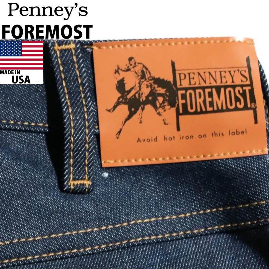 PENNEY'S FOREMOST ぺニーズフォアモスト BACK STRAP 5POCKET PANT RIGID バックストラップ 5ポケット リジッド ジーンズ デニム PF23F00300の画像