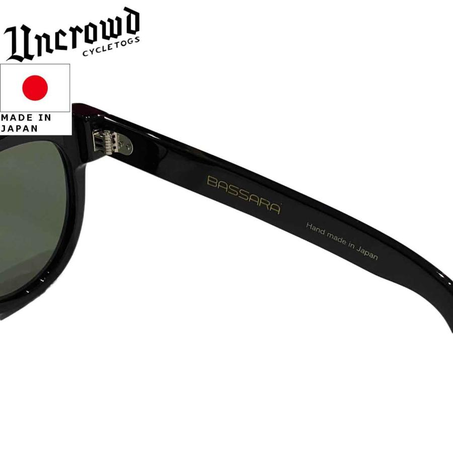 UNCROWD アンクラウド Model-BASSARA モデル-バサラ サングラス BLACK-DARKGREEN ブラック-ダークグリーン UC-012 235-63-007｜libra-ssy｜04